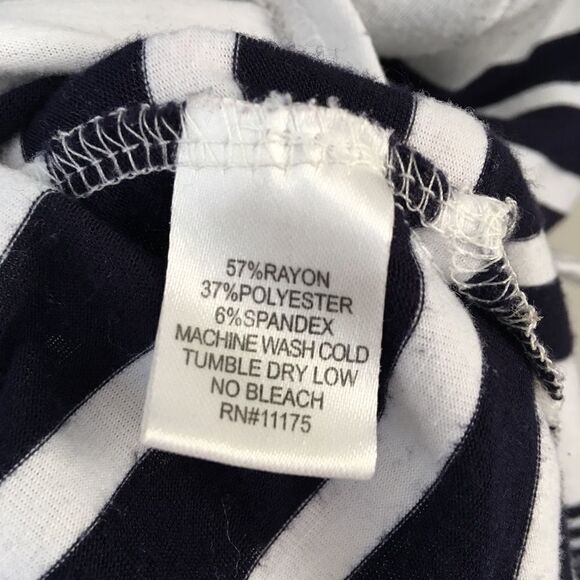 Saint Tropez West white & navy stripe dress with pockets | Small - Picture 7 of 7
